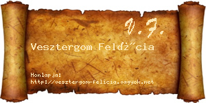 Vesztergom Felícia névjegykártya